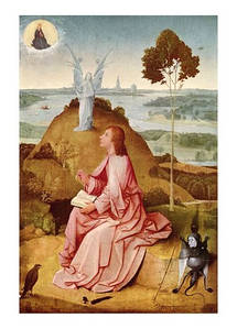 Листівка Hieronymus Bosch - Saint John the Evangelist on Patmos, 1489