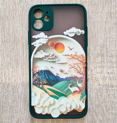 Чохол для Apple iPhone 11 Alitek Природа птиці Сонце Green, фото 3