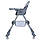 Дитячий стільчик для годування M 5722, колеса, стопор, кошик для іграшок, сірий, фото 2
