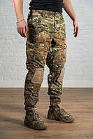 Штаны с наколенниками камуфляжные тактические мультикам ripstop боевые брюки форменные летние всу армейские