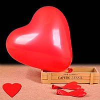 Надувні кульки сердечки, надувна кулька червоне сердечко, повітряні кулі сердечка, набір 5 шт
