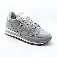 Женские кроссовки Saucony Jazz Original замшевые, серые 40