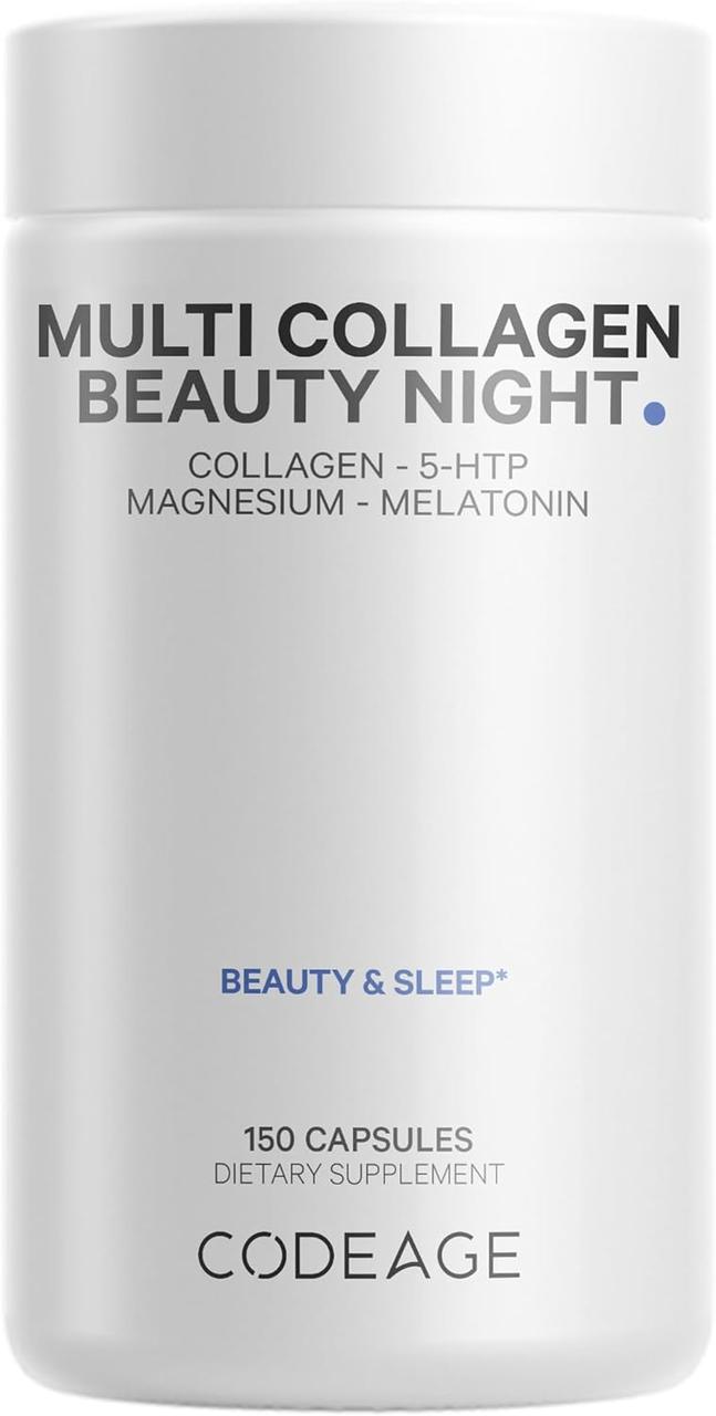 CodeAge Multi Collagen Beauty Night / Колаген з мелатоніном для прийому на ніч 150 капсул