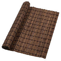 Коврик бамбуковый (для суши) 1921/№3040-7 "широкая планка" (42х29см) темно-коричневый