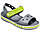 Дитячі сірі сандалі на липучці, літнє взуття з піни Crocs Sandal Kids для хлопчиків і дівчаток, оригінал, фото 5