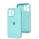 Чохол Fiji Silicone Case Full Camera для Apple iPhone 15 Pro бампер накладка із захистом камери Ice Sea Blue