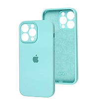 Чохол Fiji Silicone Case Full Camera для Apple iPhone 15 Pro бампер накладка із захистом камери Ice Sea Blue