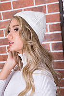 Однотонная женская шапка молочного цвета 167R7792 Ager one size UP, код: 8236460