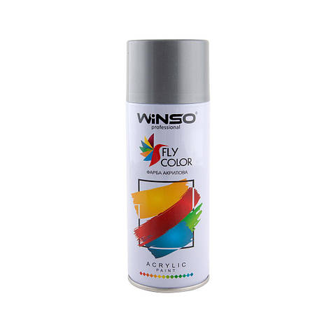 Фарба акрилова Winso Spray 450мл срібно-сірий (SILVER GREY/RAL9022), фото 1