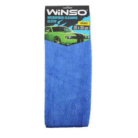 Ганчірка з мікрофібри Winso, 30x30см, синя, фото 1