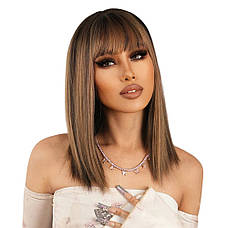 Перука каштаново-руса жіноча, термоволокно DC5225, фото 4