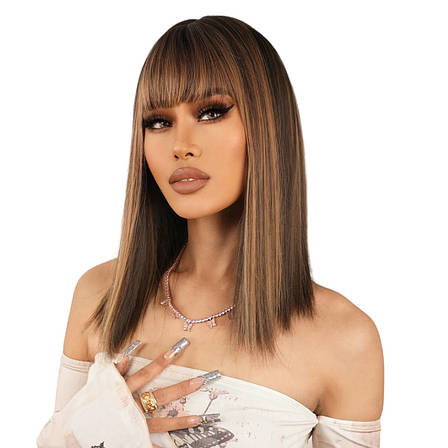 Перука каштаново-руса жіноча, термоволокно DC5225, фото 1