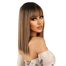 Перука каштаново-руса жіноча, термоволокно DC5225, фото 2