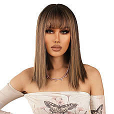 Перука каштаново-руса жіноча, термоволокно DC5225, фото 3