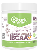 Аминокислоты Stark Pharm - IBCAA delicious 2-1-1 & Vit B6 - (250 грамм) (40 порций)