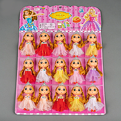 Ляльки брелочки дитячі із короною12 см