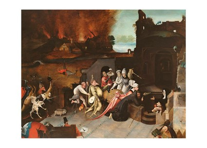 Листівка Hieronymus Bosch - The Temptation of St Anthony, c.1530-1600