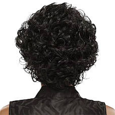 Перука коротка чорна кучерява, VC curly black, фото 2