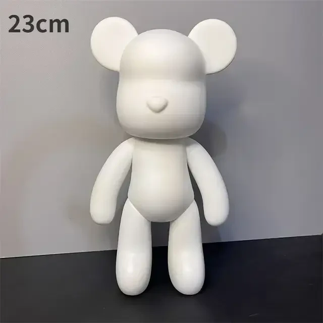 Флюидный медвежонок Punk Fluid Bear Bearbrick с красками. Набор для творчества сделай сам DIY 23 см - фото 3 - id-p2169329448