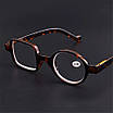+2,5. Леопардові окуляри для читання. Хороша якість. Окуляри плюсові. Чоловічі, жіночі окуляри з діоптріями., фото 4