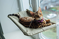 Подвесная лежанка гамак для кошек Window Mounted Cat Bed, оконный лежак