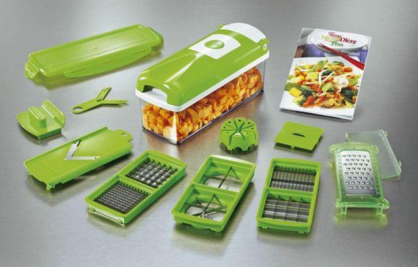 Овочерізка універсальна Genius Nicer Dicer Plus тертка шатківниця Оригинал ER 123 UI