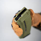 Магазин 5.45х39 на 30 набоїв пластиковий з ВІКНОМ олива для АК / АКСУ (Україна), фото 9