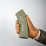 Магазин 5.45х39 на 30 набоїв пластиковий з ВІКНОМ олива для АК / АКСУ (Україна), фото 8