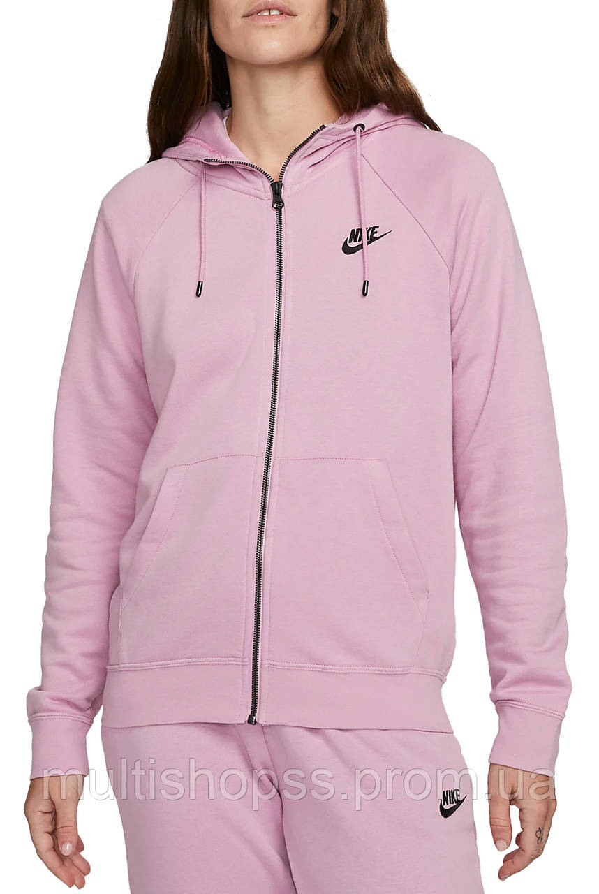 Кофта жіночі Nike Hooded Sweatshirt Sportswear Essential (DX2317-522) S рожевий MP, код: 8305571