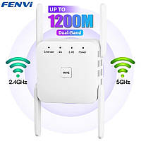 Двухдиапазонный беспроводной Wi-Fi репитер FENVI 1200 Мбит/с, усилитель wifi сигнала