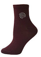 Женские носки улитка бордовые (1123)