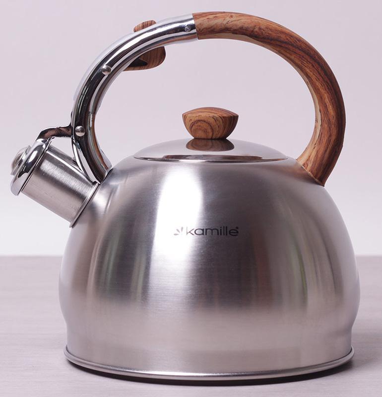 Чайник Kamille Whistling Kettle 2л з нержавіючої сталі зі свистком TOS