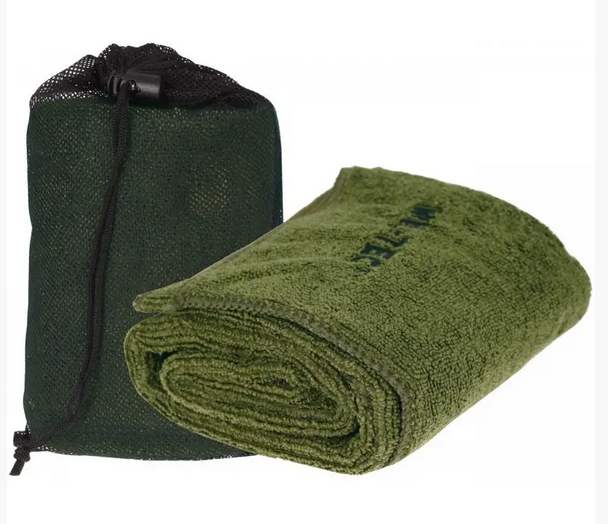 Швидковисихаючий рушник Mil-Tec 100 x 50 см - Olive