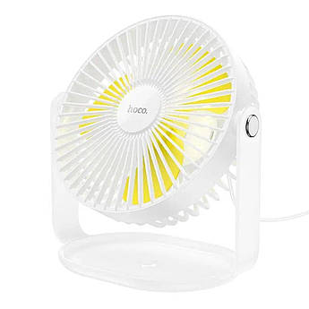 Вентилятор Hoco портативний від USB Desktop Fan F14 White