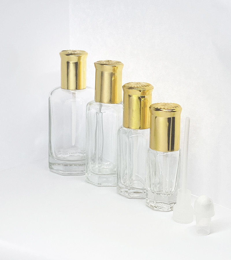 Скляний порожній флакон-ролер для олійних парфумів 3 мл