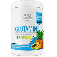 Глютамин для спорта Bodyperson Labs Glutamine 500 g 100 servings Tropical PK, код: 8018267