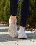 Мокасини жіночі сірі сітка на літо, фото 6