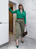 Модные удобные женские брюки джинсы багги больших размеров 48 - 58, выбор расцветок