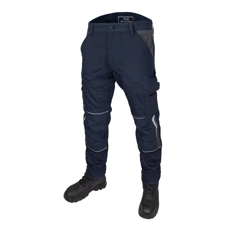 Захисні робочі штани Flex Cotton Rewelly (KEDM-FLEX blue) темно сині M 48-50, фото 1