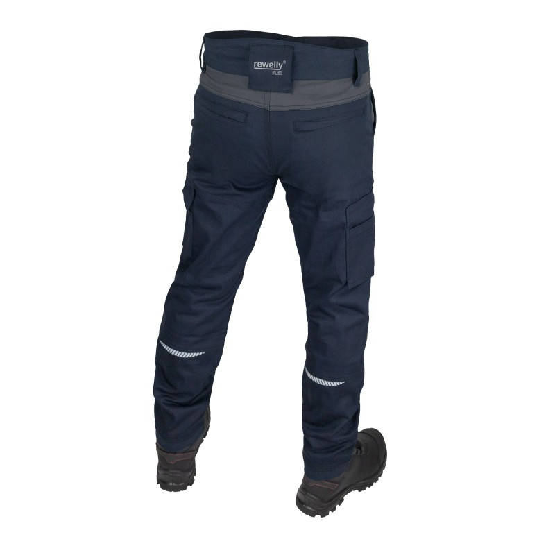 Захисні робочі штани Flex Cotton Rewelly (KEDM-FLEX blue) темно сині M 48-50, фото 3