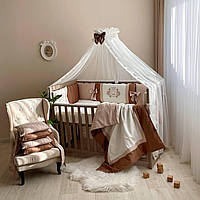 Комплект постельного белья для новорождённого Royal шоколад