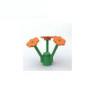 Конструктор, цветок разные цвета, 1шт. аксессуары для конструктора Лего Оранжевый