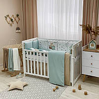 Комплект постельного белья для новорождённого Арт Дизайн "Игрушки" цвет мятный