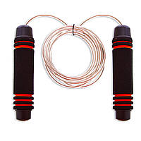 Скакалка швидкісна з обважнювачами в ручках і підшипниками CIM-J600 3 м