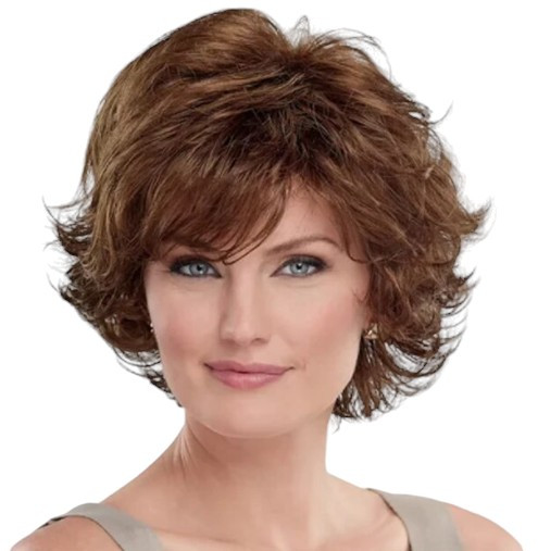 Перука коротка темний каштан Ombre Bob, термоволокно VC HAIRJOY АA6