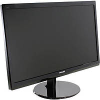 БУ Монітор 24" LED TN, Philips 246V5LSB, 1920 x 1080 (FullHD), 5 мс, 16:9, VGA, DVI, Audio, 246V5LSB