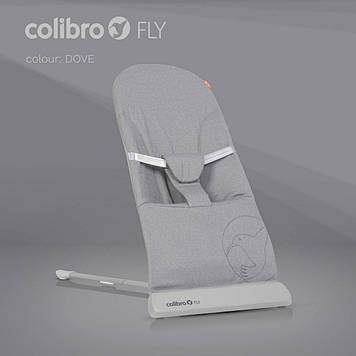 Шезлонг для новонародженого Colibro Fly Dove світло-сірий