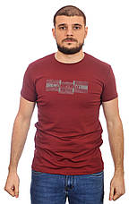 Футболка чоловіча Calvin Klein 24-2008 (24-4007) бордова, фото 3