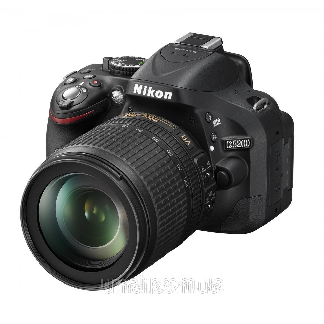 Фотоапарат Nikon D5200 AF-S 18-105 mm 16.2MP f/3.5-5.6G ED VR Full HD Гарантія 36 місяців + 128GB SD Card
