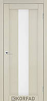 Двери межкомнатные Корфад/ KORFAD PR-10 Дуб беленый (стекло сатин)